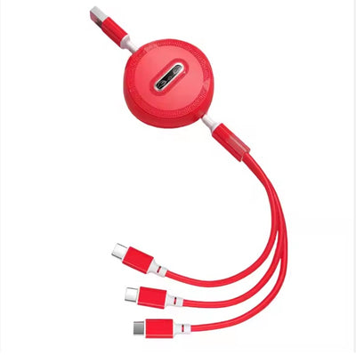 Retractable 3 in 1 Charging Cable