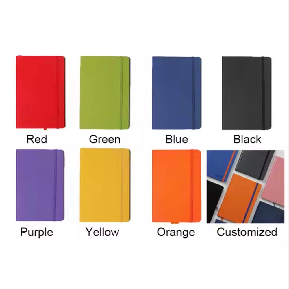PU Leather A5 Notebook with Band