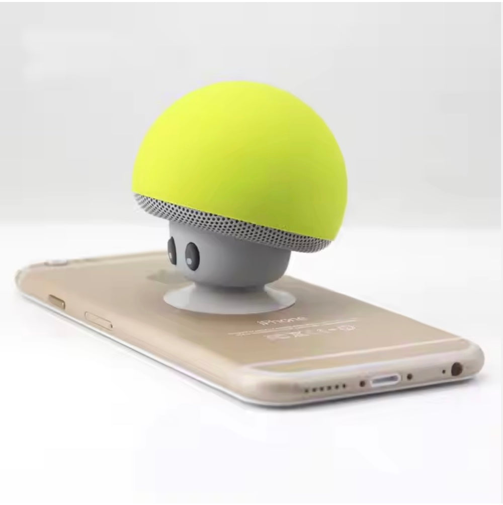 Cute Mushroom Bluetooth Speaker with Suction Cup