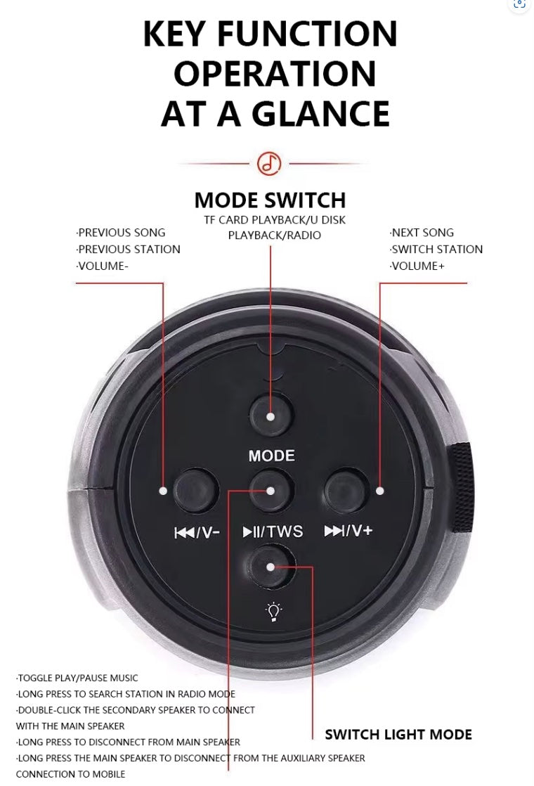 Standing Outdoor Bluetooth Speaker