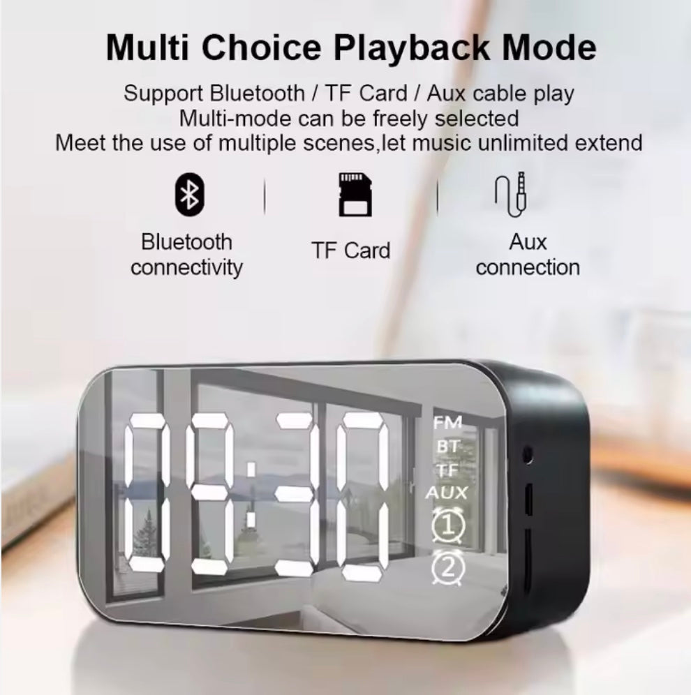 Bluetooth Speaker with Alarm Clock