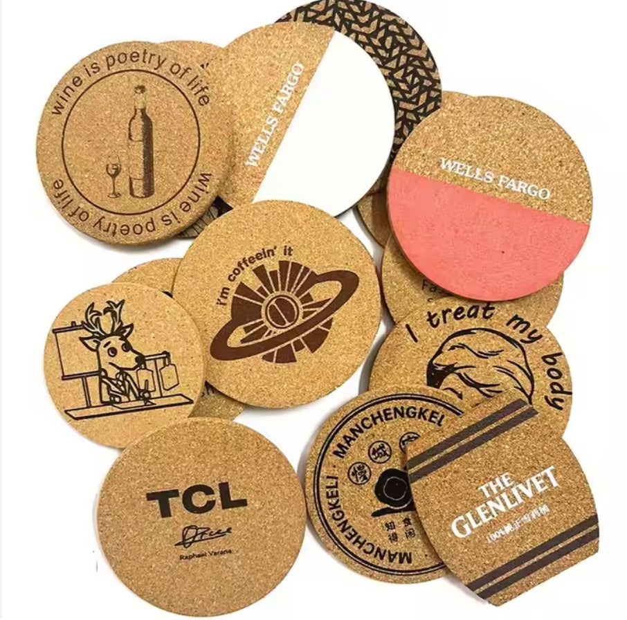 Custom Logo Cork Coasters