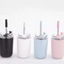 Clear Top Coffee Tumbler with Straw