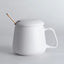 Cute Coffee Mug with Lid and Spoon