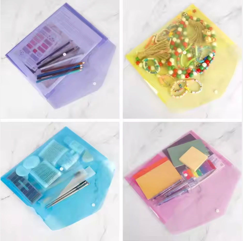 A4 Plastic Folder with Button