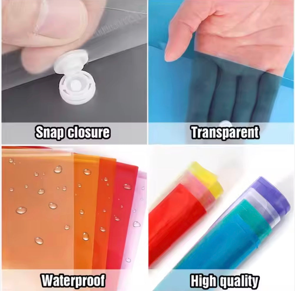A4 Plastic Folder with Button