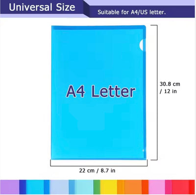 A4 Transparent L-Type Folder