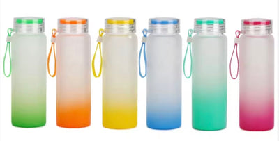 Frosted Glass Water Bottle