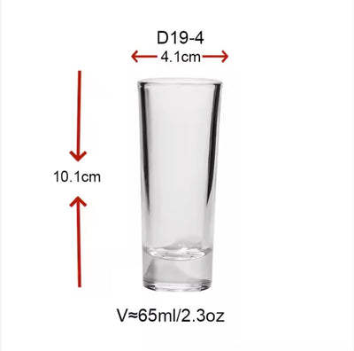 65ml Customized Tall Shot Glass