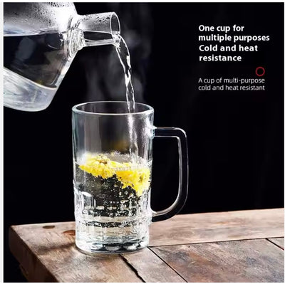 360ml Customized Glass with Handle