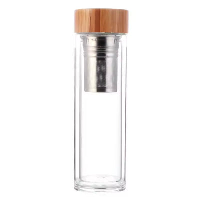 Glass Fruit Water Bottle