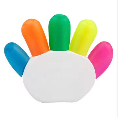 Hand Style 5-colour Promotional Highlighter