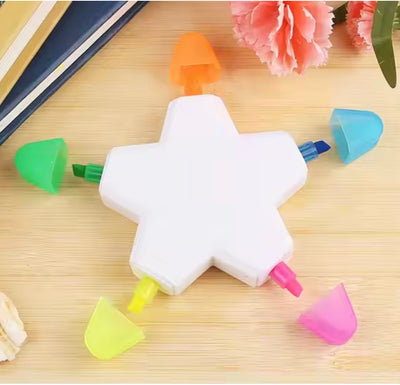 Star 5-colour Promotional Highlighter
