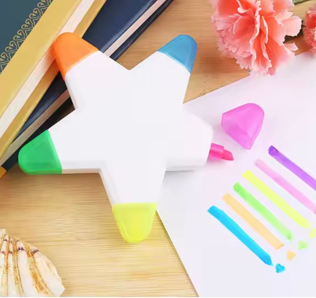 Star 5-colour Promotional Highlighter