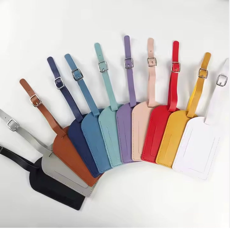 Classic PU Leather Luggage Tag