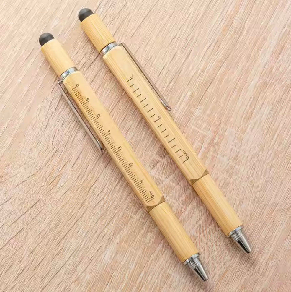 Multi-Functional Wood Ballpoint Pen with Screwdriver