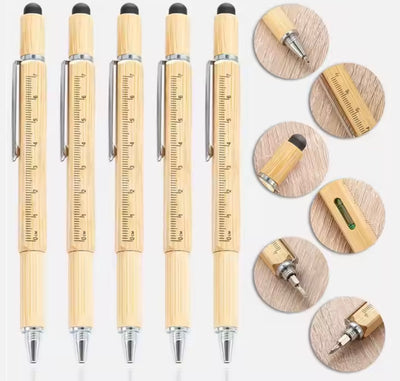 Multi-Functional Wood Ballpoint Pen with Screwdriver