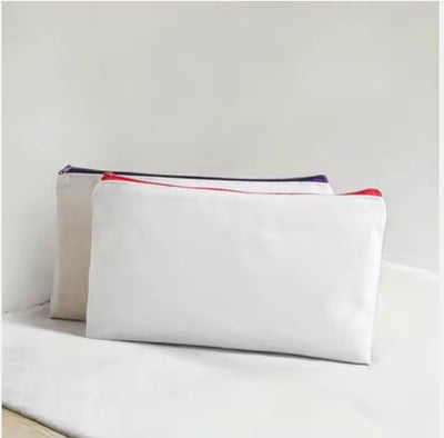 Solid Colour Canvas Pencil Case