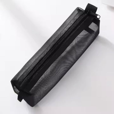 Mesh Transparent Nylon Pencil Case