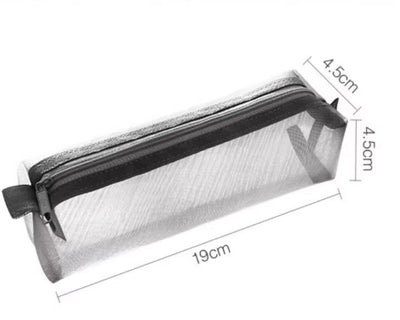 Mesh Transparent Nylon Pencil Case