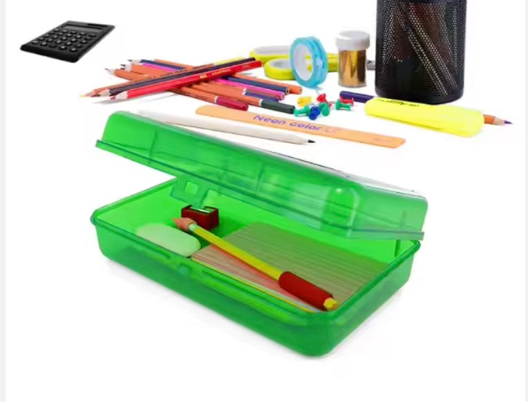 Plastic Transparent Pencil Case Box