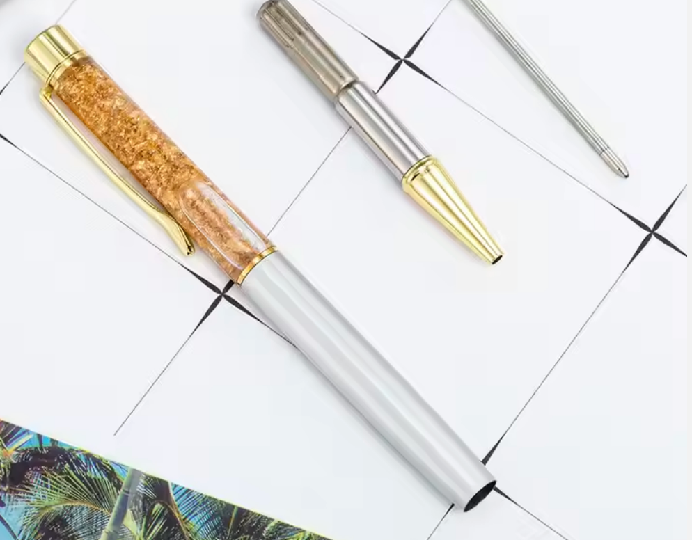 Gold Foil Glitter Floating Pen