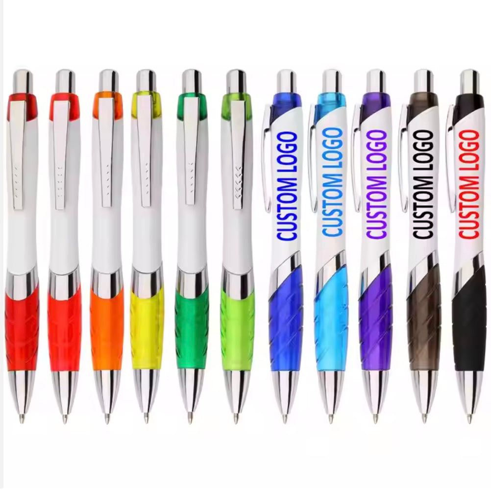 Lined Grip Ballpoint Pen