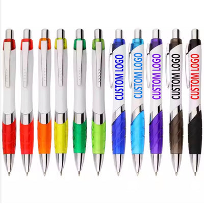 Lined Grip Ballpoint Pen