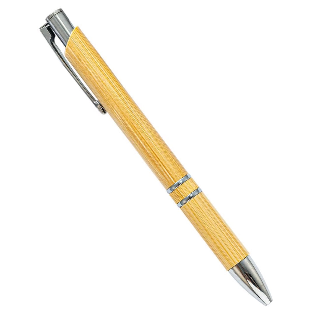 Slanted Cap Wood Ballpoint Pen