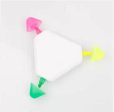 Triangle 3-colour Promotional Highlighter
