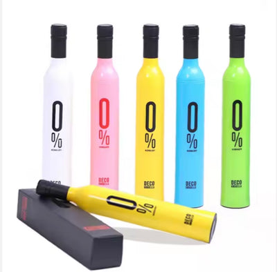 Wine Bottle Type Portable Umbrella