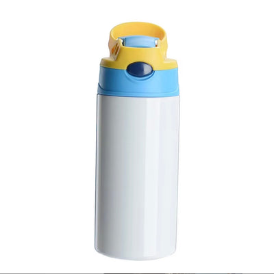 Water Bottle with Lid and Straw