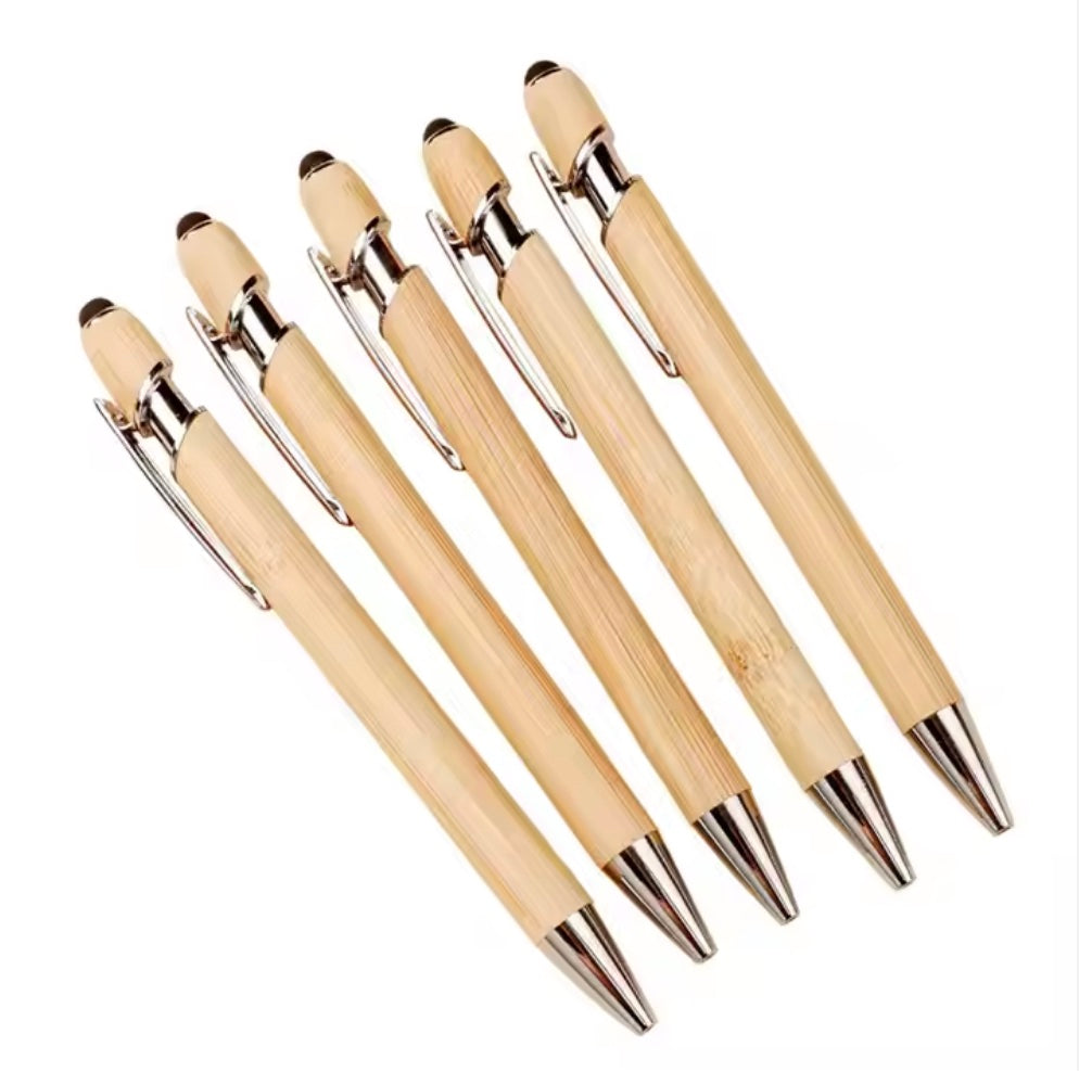 Wood Ballpoint Pen with Stylus